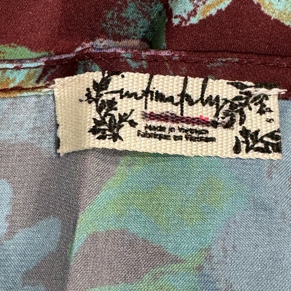 NWOT Free People Intimately Purple Floral Cami - Adjustable V-Neck Top - Picture 11 of 13